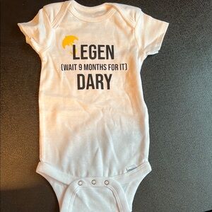 Gerber White and Yellow Baby Onesie